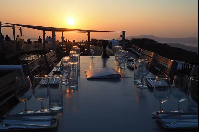 Santorini Sunset Wine Tour with Santo Winery Views - Santo Wines at sunset: where the views and the bites land