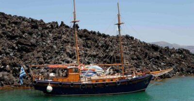 Santorini: Thirassia Islands and Volcano Guided Cruise - Athinios Port pickup and the boat ride feel (surprisingly) practical
