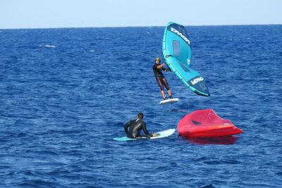 Santorini Wing Foil Surf Lesson for Beginners - On-Water Time: Your First Ride and Course Direction Basics
