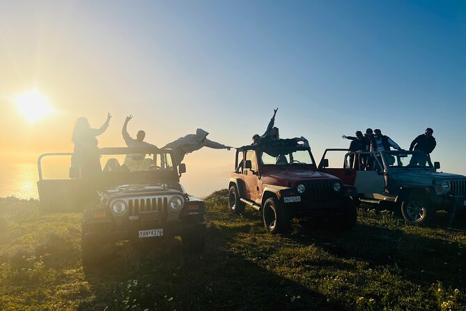 Santorini Wrangler Jeep Afternoon Convoy Tour - Meeting point and pickup timing that shifts with sunset