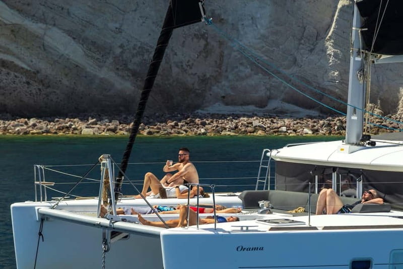 Santorini:All-inclusive Catamaran Cruise with Thirassia Stop - Pickup and what that means for your timing