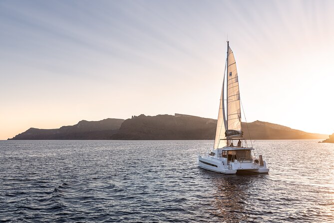 Shared Catamaran Half Day Cruise in Santorini - Akrotiri Lighthouse: The View Stop You’ll Remember Even If You Don’t Swim