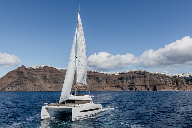 Shared Catamaran Half Day Cruise in Santorini - Nea Kameni and Palea Kameni: When the Water Turns Yellow and Warm
