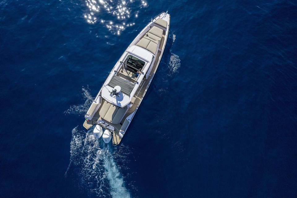The Fastest All Inclusive Private Motor Yacht in Santorini - Why a private yacht on Santorini feels faster than it looks