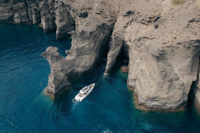 The Fastest Private Motor Yacht in Santorini - All Inclusive Tour - The 125-year-old Venetian Lighthouse of Akrotiri area (photos and sightseeing)