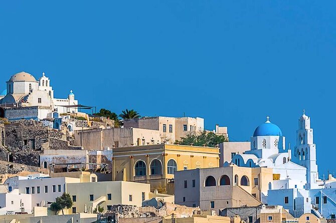 The Highlights of Santorini on a Mini Bus Daily Sunset Tour - Stop 3: Profitis Ilias, the highest point moment