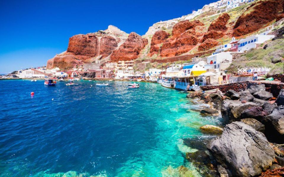Thera: Santorini Highlights Private Guided Tour - Oia’s main street and the blue-domed viewpoint stop