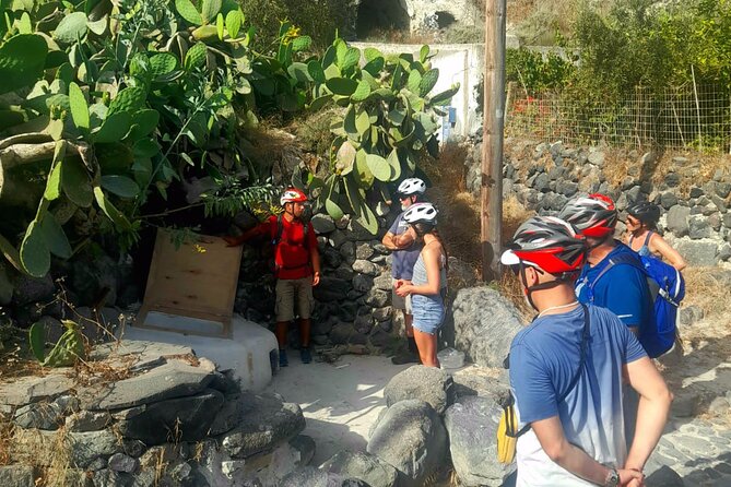 Thirassia 5-Hour eBike Tour with Lunch from Santorini - Lunch at Mitato (Old Winery): Cretan and Local Plates With Wine and Raki