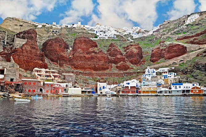 Thirassia Island: 6hr Private Tour with Lunch from Santorini - Manolas: 180 Steps, Colorful Houses, and Bougainvillea Lanes