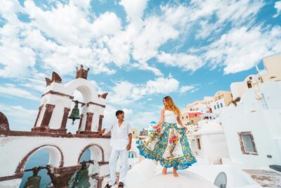 Tour Santorini with a Professional Photographer - Imerovigli: the quieter middle stop with classic white-and-blue