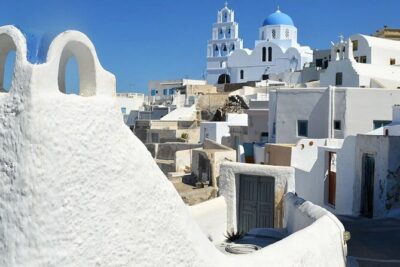 Traditional Villages & Akrotiri Excavations: Private Tour - Megalochori: the village that feels lived-in