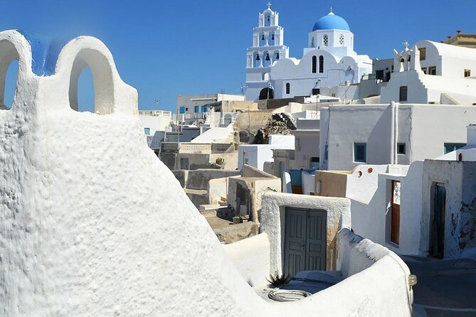 Traditional Villages & Akrotiri Excavations: Private Tour - Megalochori: the village that feels lived-in